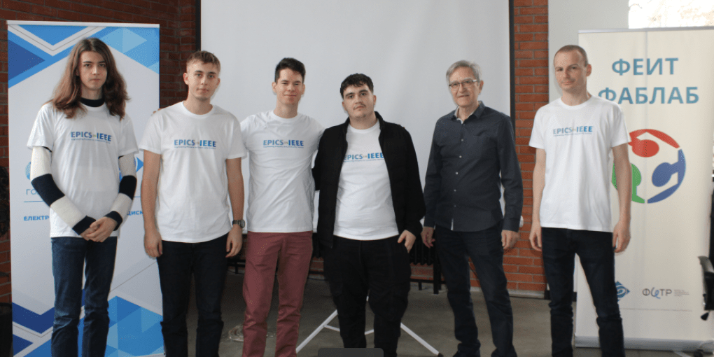Part of the team at the one year presentation of the project at INNOFEIT