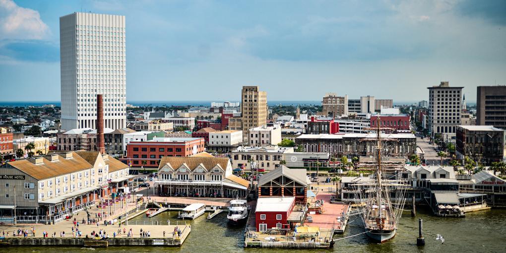 Galveston, TX, USA skyline