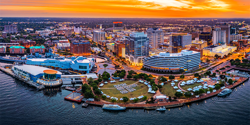 Norfolk VA skyline